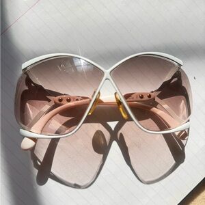 Stylish White and Pink Sunglasses